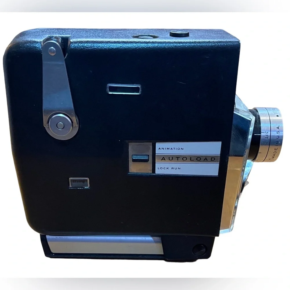 Vintage Bell & Howell Zoom Reflex Animation Autoload 8mm Movie Camera 1970s Case